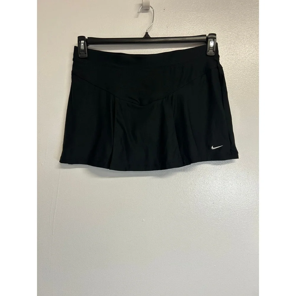 Nike Womens Tennis Skirt Skort Black NikeFIT DRY Pleated 348349-010 Size M NWT
